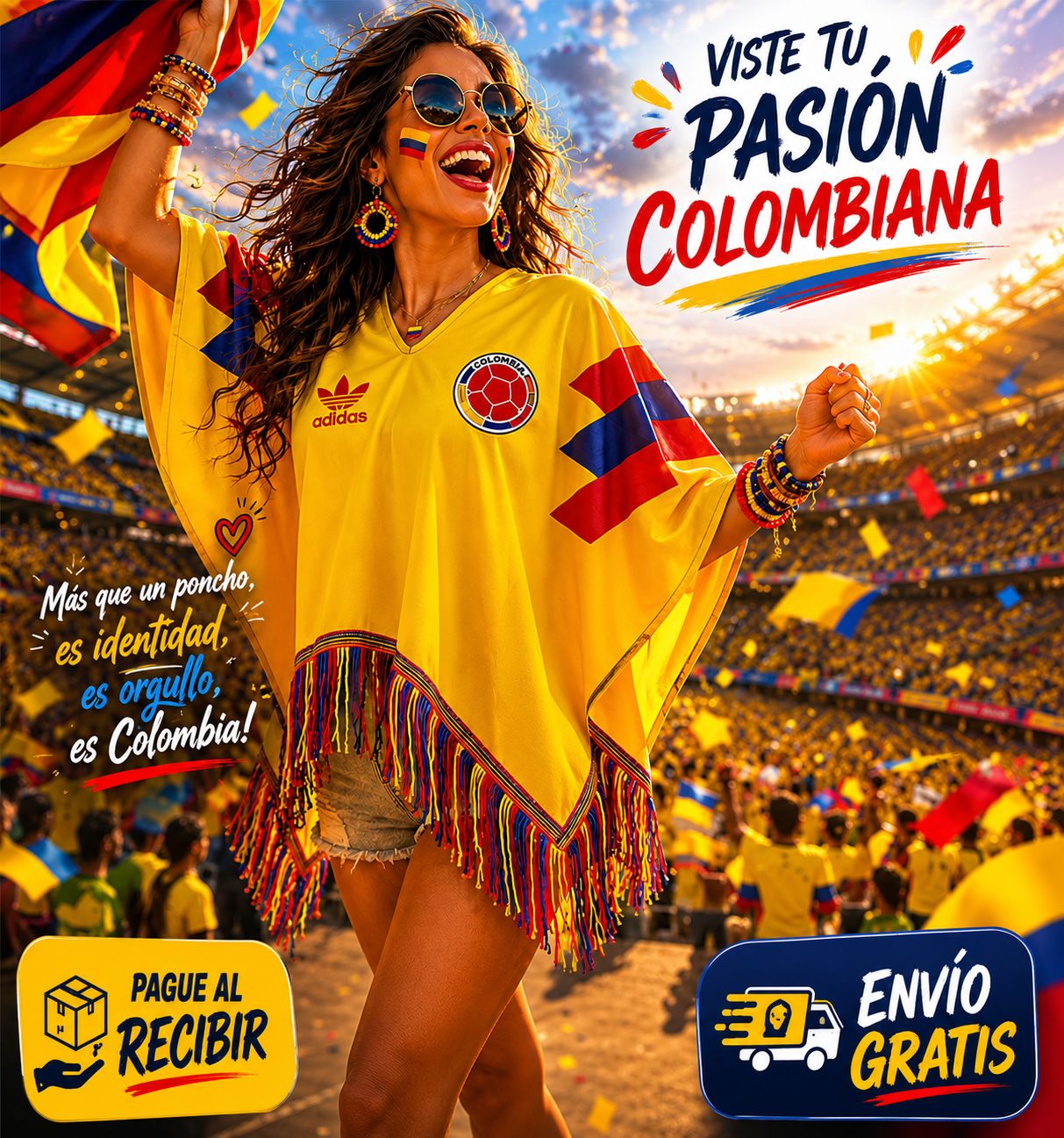 PONCHO SELECCION COLOMBIA