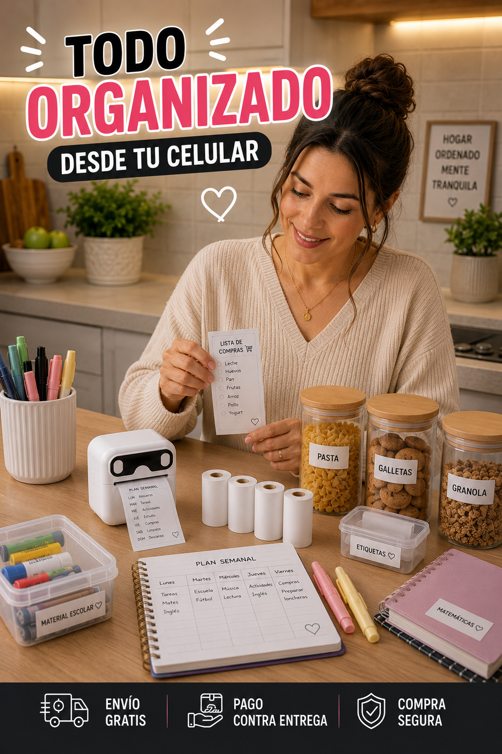 Mini impresora + 5 Rollos