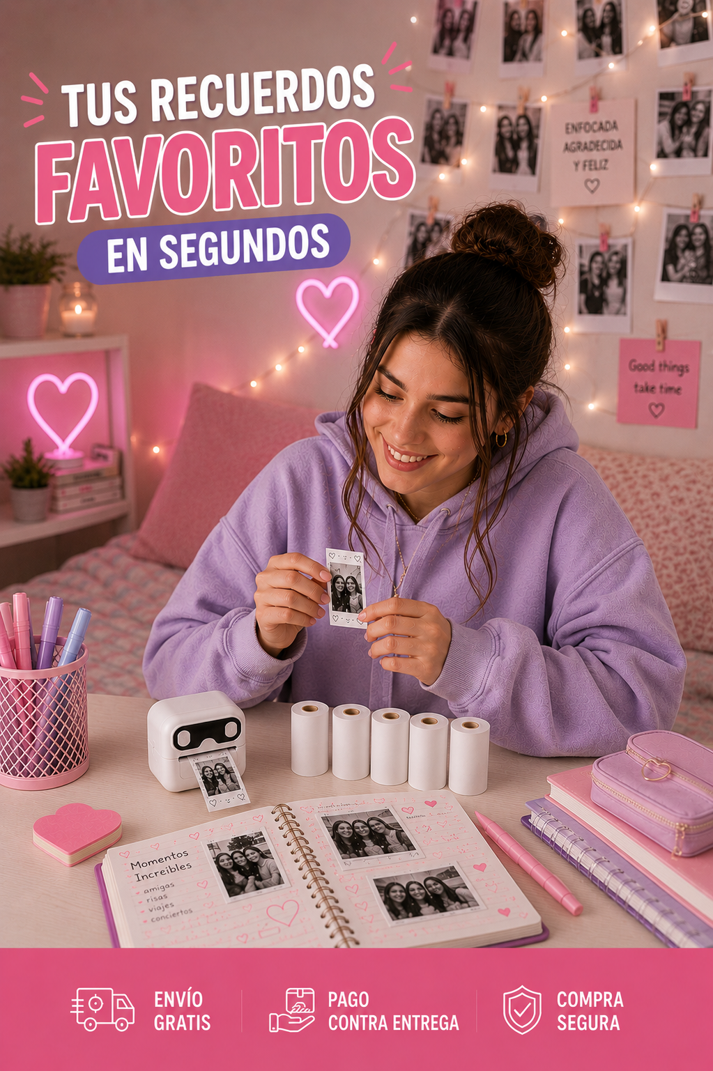 Mini impresora + 5 Rollos