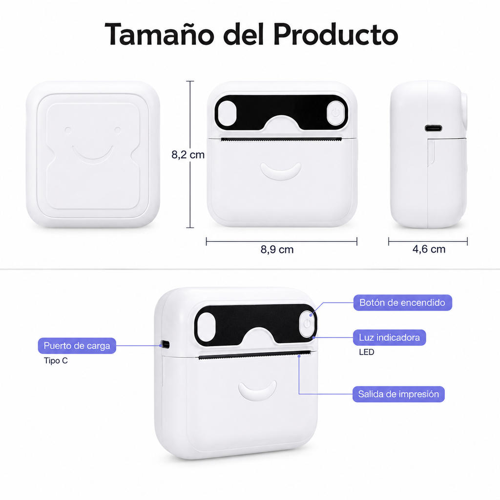 Mini impresora + 5 Rollos
