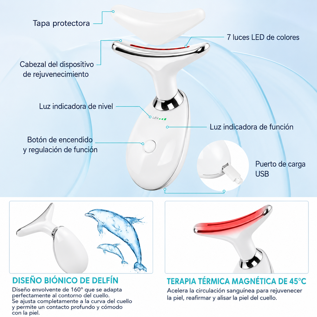 LUMILIFT™ – MASAJEADOR FACIAL Y DE CUELLO